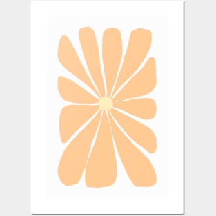 Fun, Bold, Orange Flower Posters and Art